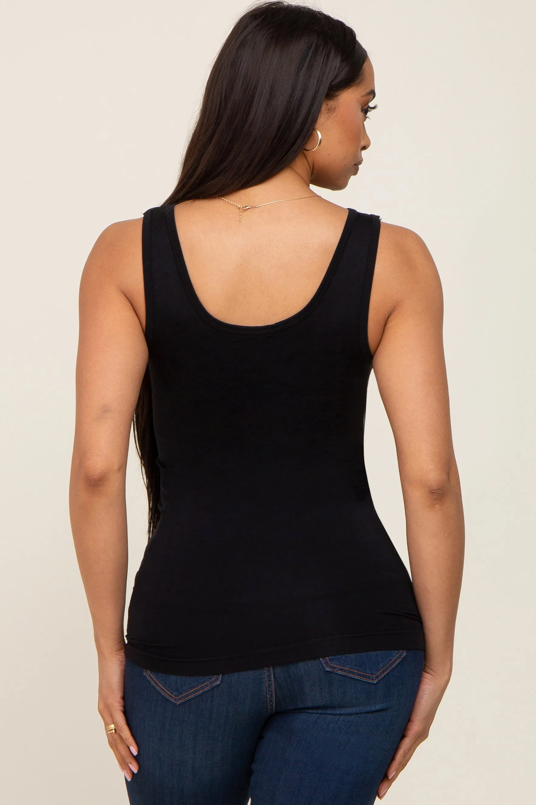 Black Seamless Tank Top sold by Pinkblush product image thumbnail 3