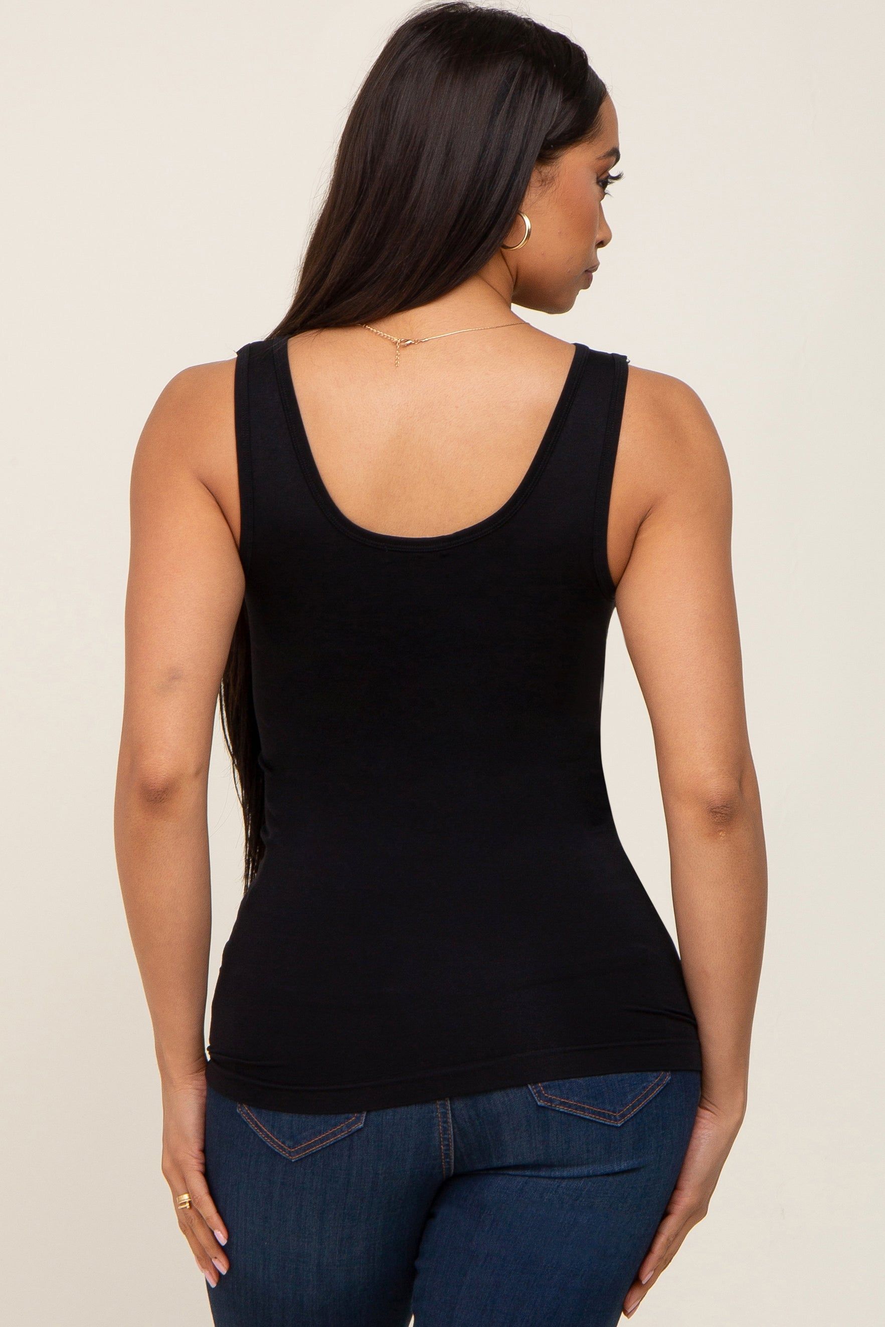 Black Seamless Tank Top sold by Pinkblush product image thumbnail 3