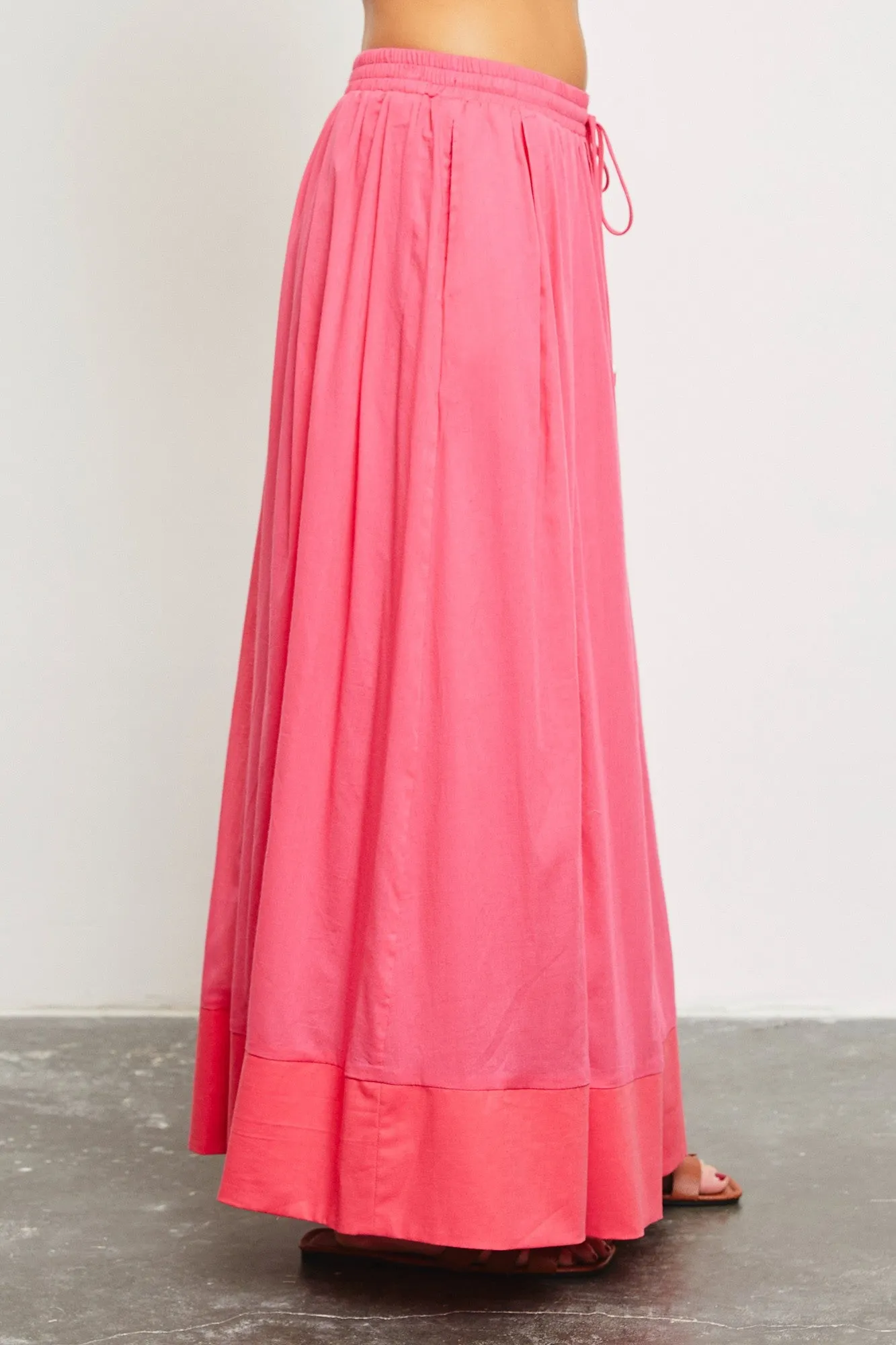 Magenta Colorblock Maxi Skirt sold by Pinkblush product image thumbnail 3