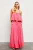 Magenta Colorblock Maxi Skirt sold by Pinkblush