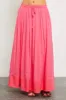 Magenta Colorblock Maxi Skirt sold by Pinkblush