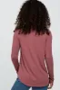 Dark Mauve Basic Long Sleeve Top sold by Pinkblush