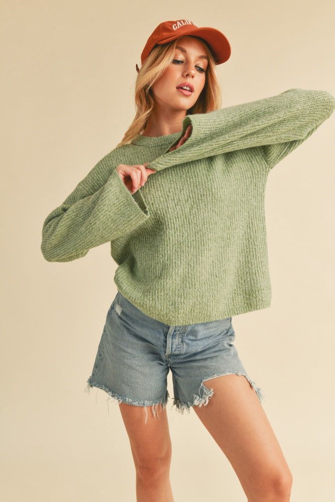 Jade Knit Sweater sold by Pinkblush