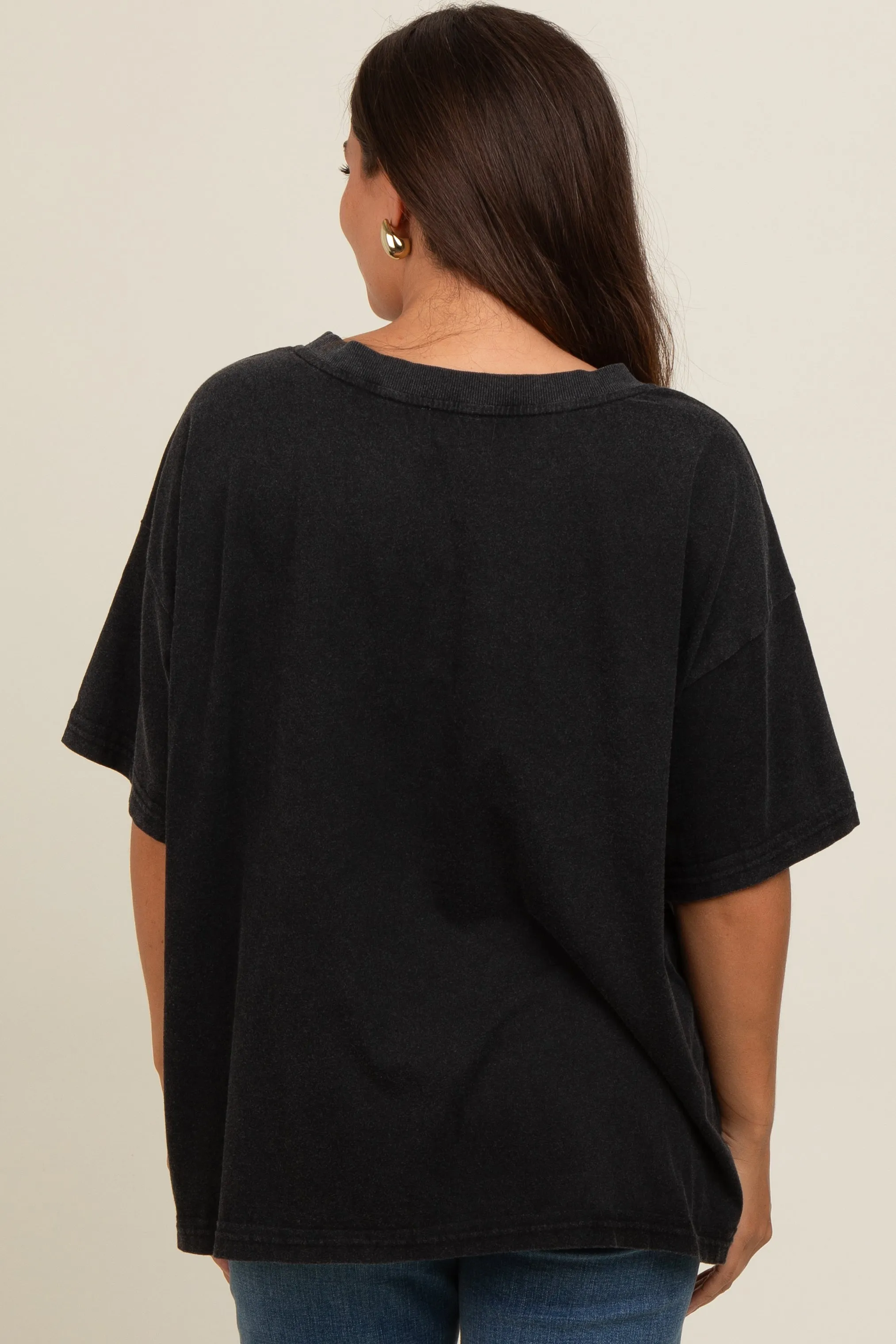 Charcoal Vintage Wash Oversized Maternity Tee sold by Pinkblush product image thumbnail 3