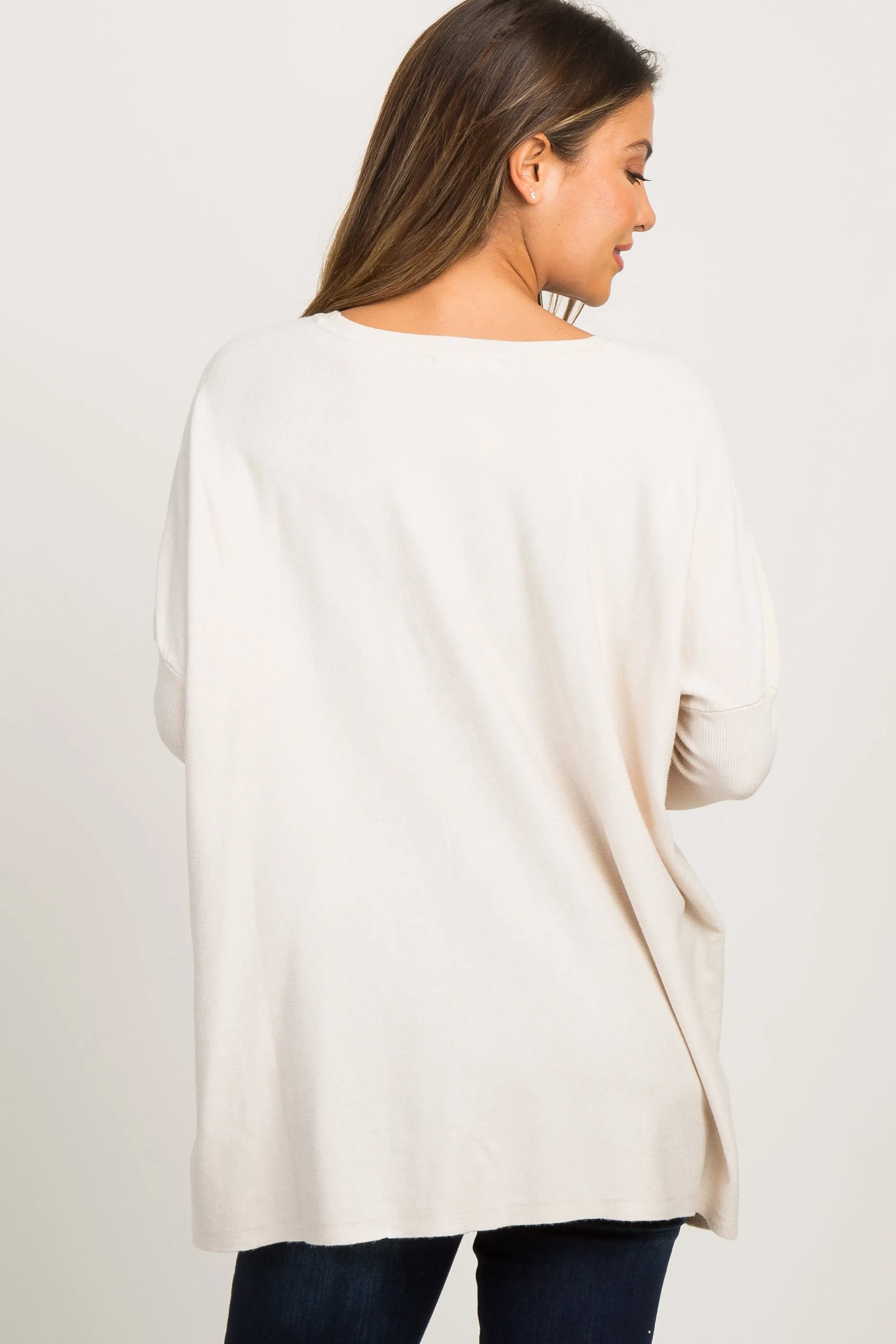 Beige Pocketed Dolman Sleeve Top sold by Pinkblush product image thumbnail 4
