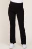 Black Ribbed Maternity Flare Pants sold by Pinkblush