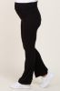 Black Ribbed Maternity Flare Pants sold by Pinkblush