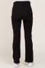 Black Ribbed Maternity Flare Pants sold by Pinkblush