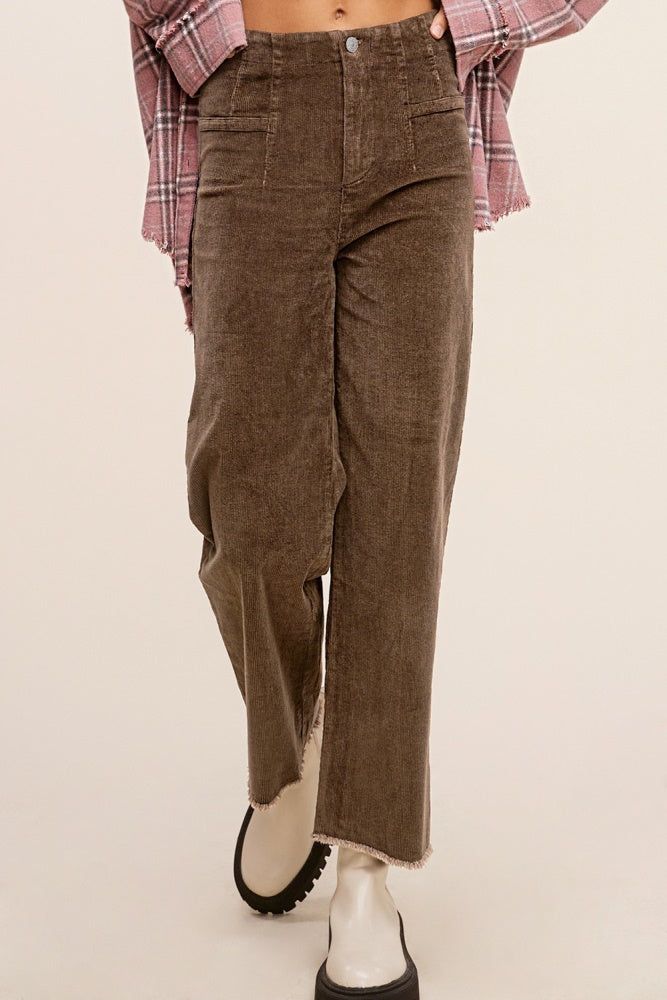 Brown Cropped Pants sold by Pinkblush product image thumbnail 2