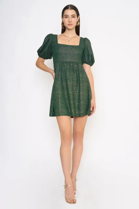 Hunter Green Cutout Back Dress sold by Pinkblush