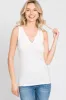 White Heathered Tank sold by Pinkblush