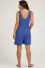 Blue Oversized Knit Maternity Romper sold by Pinkblush