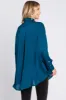 Dark Teal Striped Button Up Top sold by Pinkblush