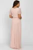 Light Pink Chiffon Short Sleeve Maternity Maxi Dress sold by Pinkblush