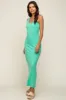 Mint Sleeveless Ribbed Maxi Dress sold by Pinkblush