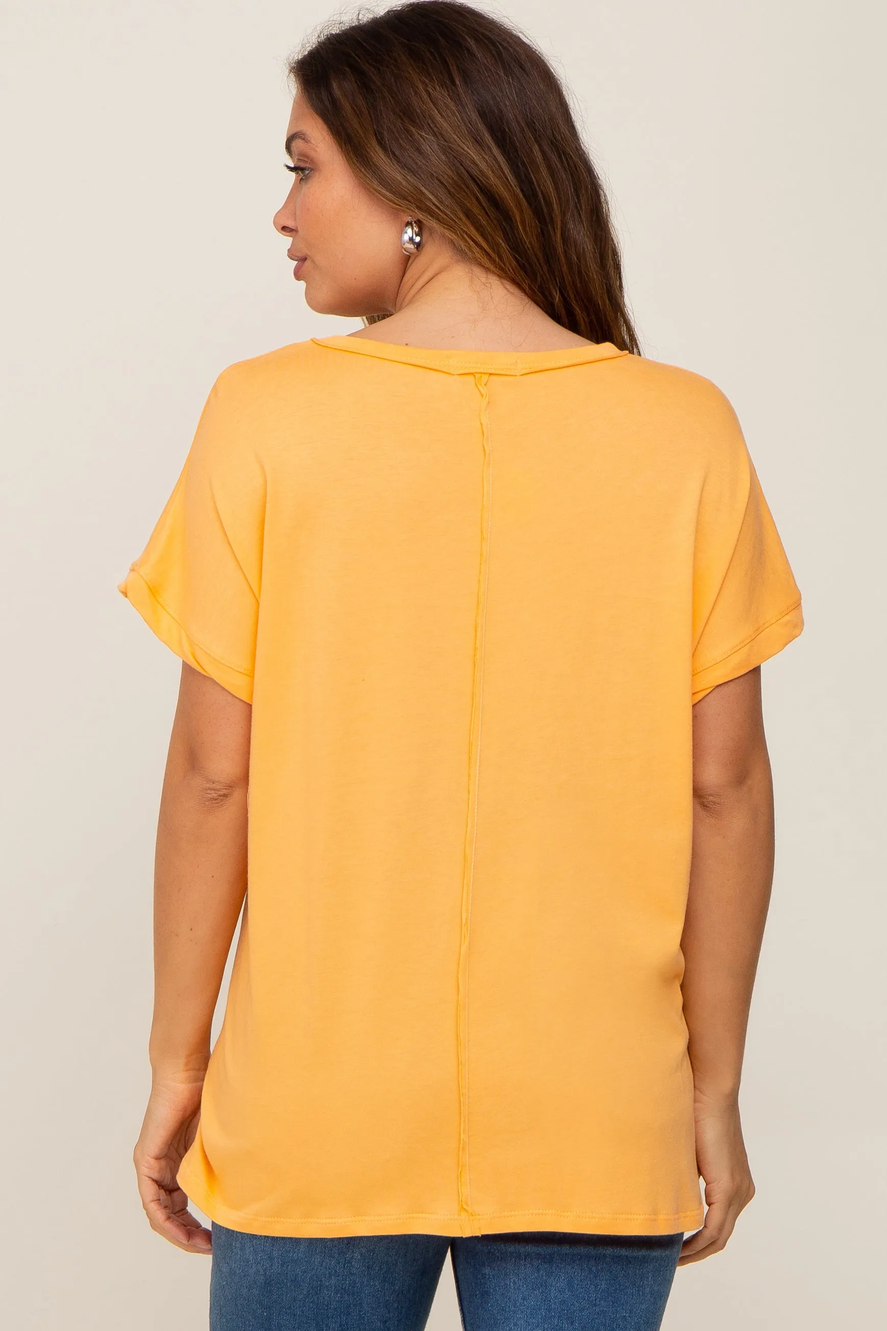 Orange Short Sleeve Maternity Top sold by Pinkblush product image thumbnail 3