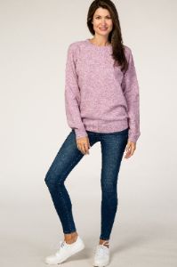 Lavender Brushed Knit Sweater sold by Pinkblush