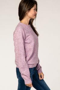 Lavender Brushed Knit Sweater sold by Pinkblush