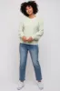 Mint Green Fuzzy Soft Knit Sweater sold by Pinkblush
