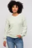 Mint Green Fuzzy Soft Knit Sweater sold by Pinkblush