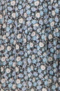 Black Floral Smocked Puff Sleeve Midi Dress sold by Pinkblush