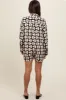 Black Button Front Long Sleeve Maternity Romper sold by Pinkblush
