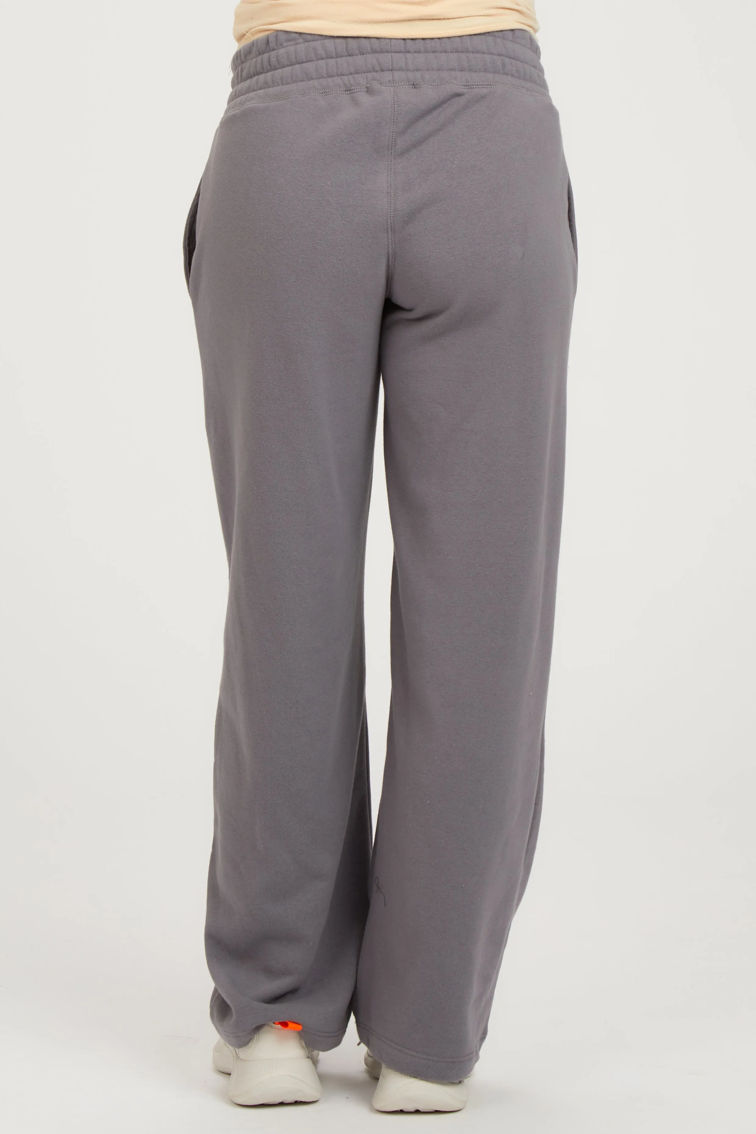 Gray Fleece Lined Maternity Lounge Pants sold by Pinkblush product image thumbnail 4