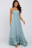 Aqua Halter Neck Cut Out Maxi Dress sold by Pinkblush