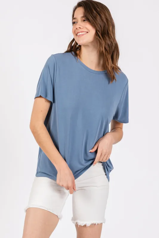 Light Blue Dolman Sleeve Top sold by Pinkblush