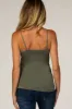 Light Olive Fitted Maternity Cami sold by Pinkblush