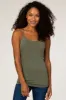 Light Olive Fitted Maternity Cami sold by Pinkblush