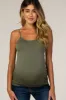 Light Olive Fitted Maternity Cami sold by Pinkblush