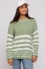 Green Striped Sweater sold by Pinkblush
