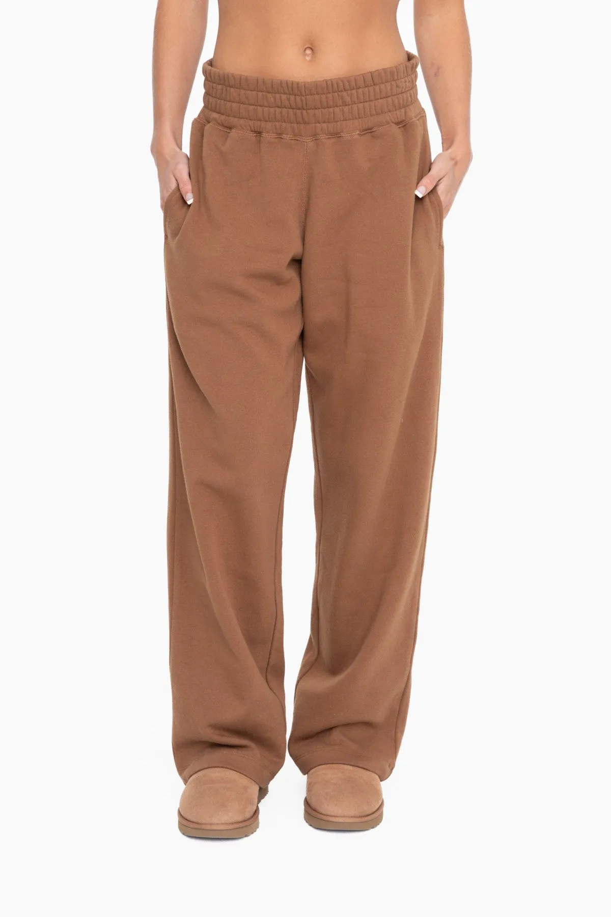 Brown Fleece Lined Lounge Pants sold by Pinkblush product image thumbnail 2