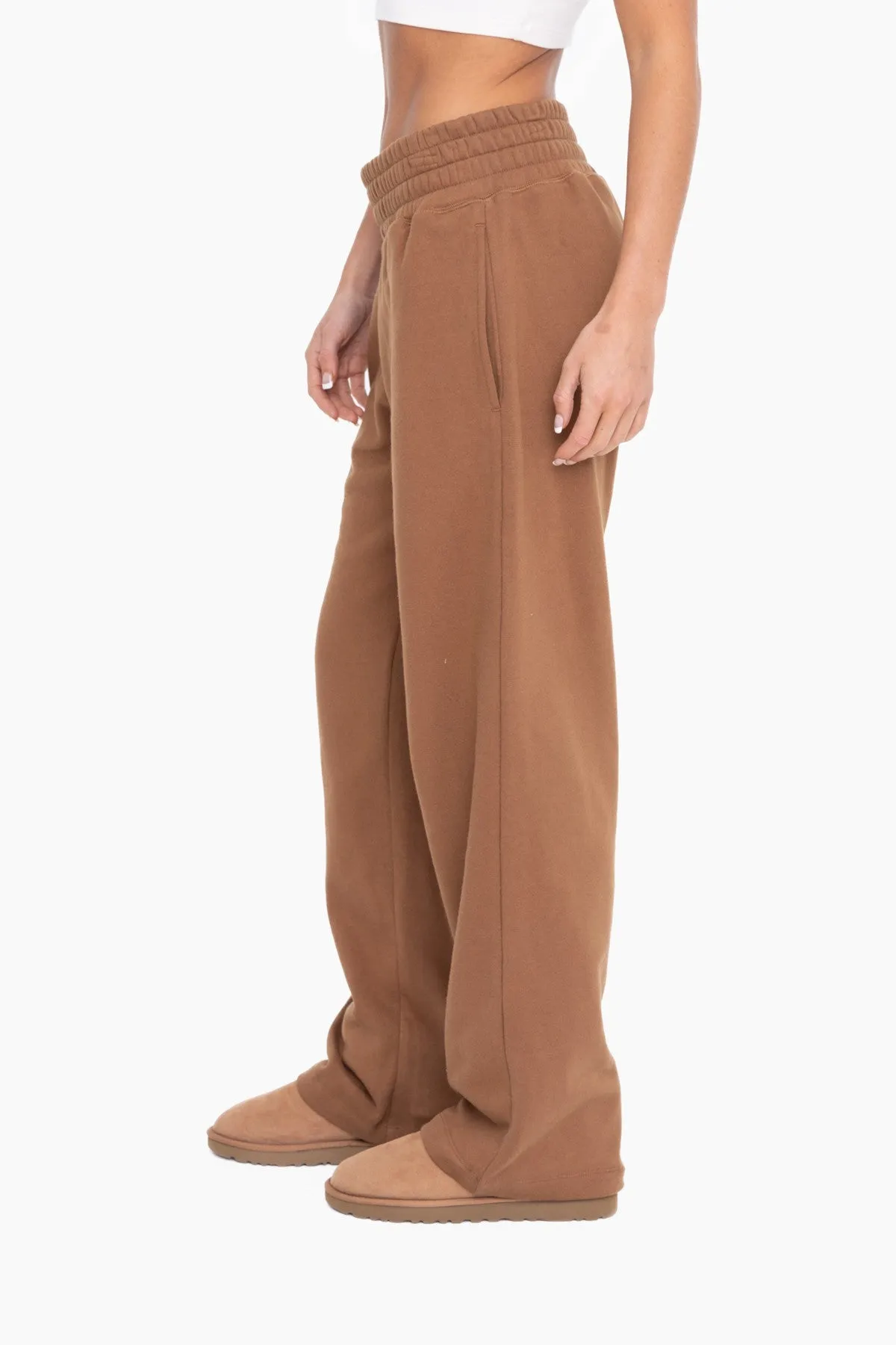 Brown Fleece Lined Lounge Pants sold by Pinkblush product image thumbnail 3