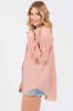 Mauve Striped Fringe Button Down Shirt sold by Pinkblush
