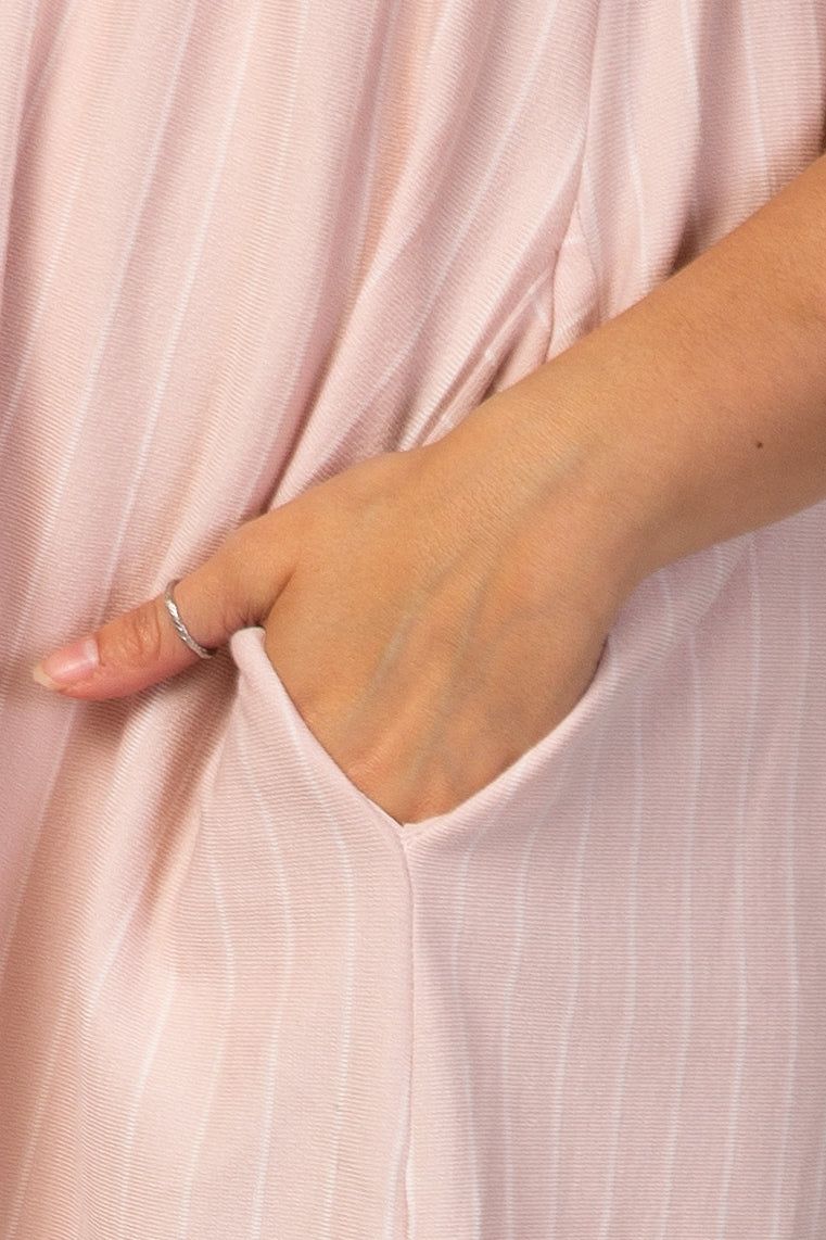 Pink Striped Maternity Babydoll Dress sold by Pinkblush product image thumbnail 5