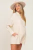 Ivory Collared Button Front Maternity Romper sold by Pinkblush