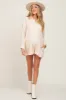 Ivory Collared Button Front Maternity Romper sold by Pinkblush