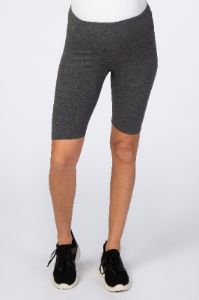 Charcoal Maternity Biker Short sold by Pinkblush