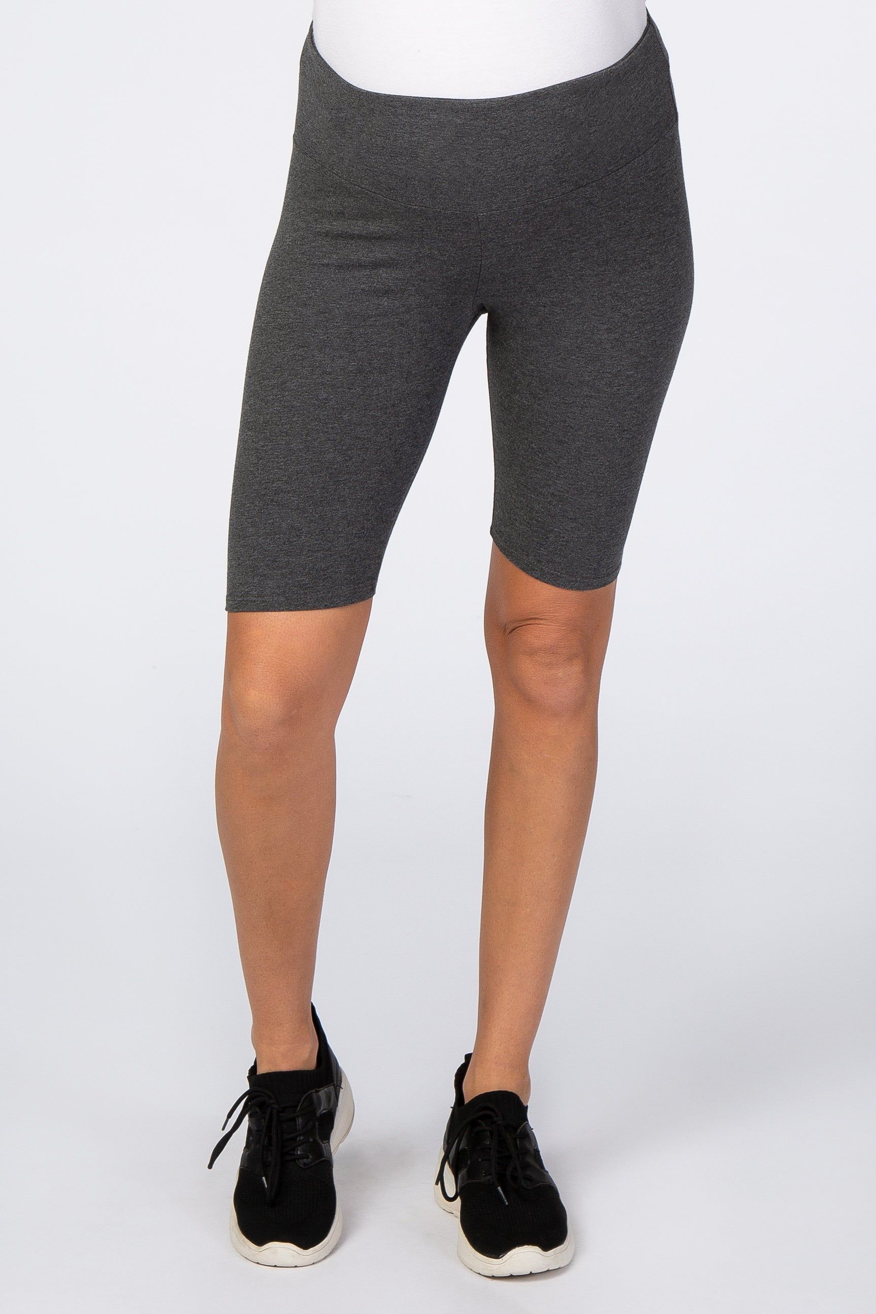 Charcoal Maternity Biker Short sold by Pinkblush product image thumbnail 2