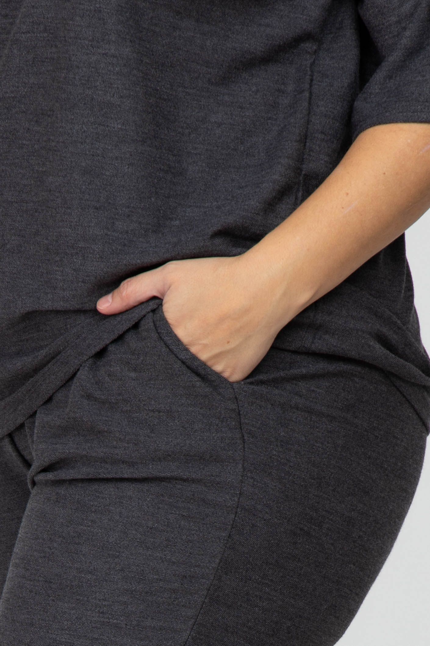 Charcoal Jogger Plus Size Lounge Set sold by Pinkblush product image thumbnail 5