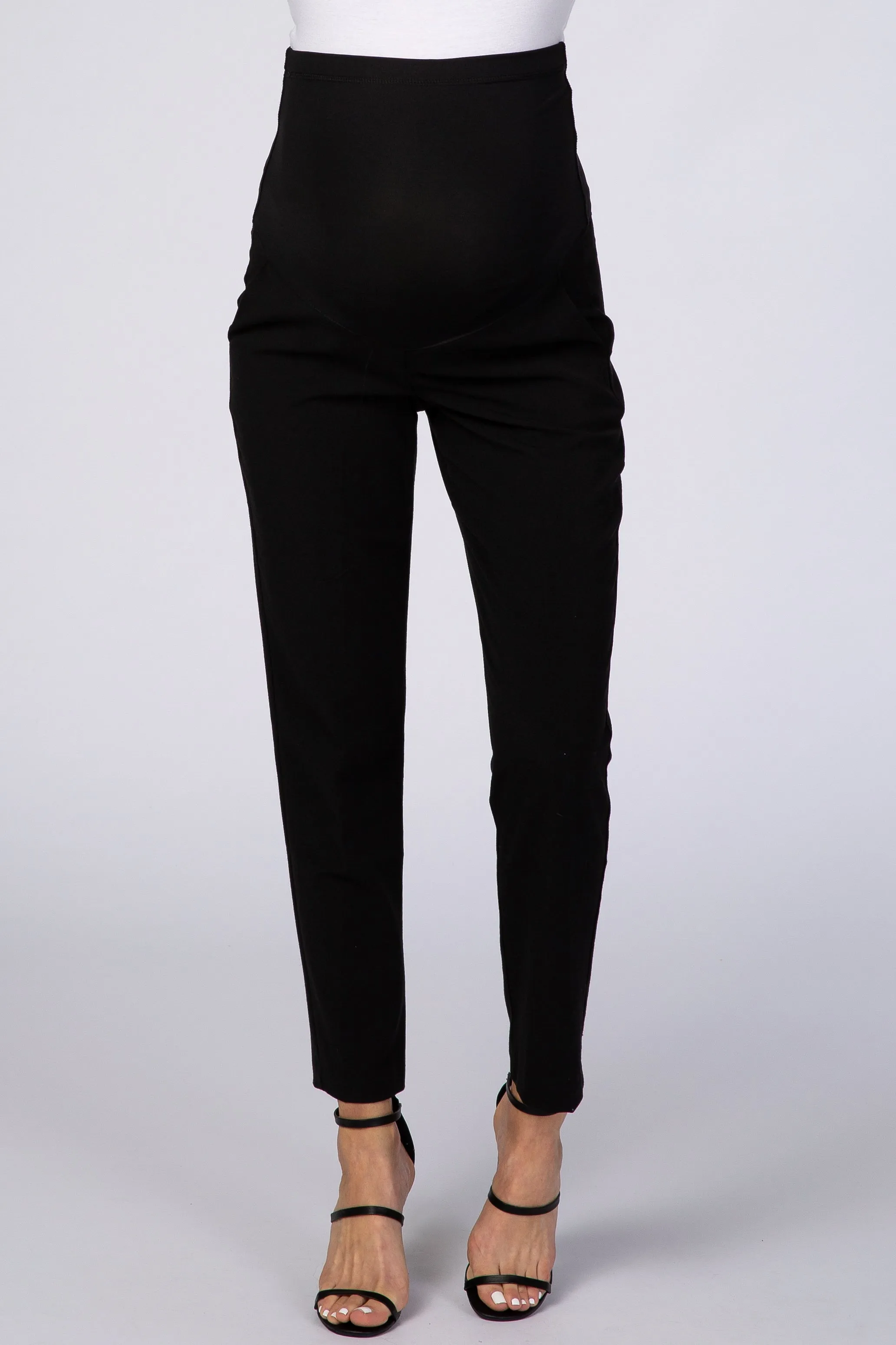 PinkBlush Black Cropped Maternity Pant sold by Pinkblush product image thumbnail 2