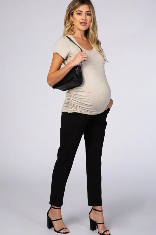 PinkBlush Black Cropped Maternity Pant sold by Pinkblush