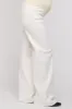 Cream Wide Leg Maternity Jeans sold by Pinkblush