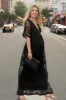 PinkBlush Black Lace Mesh Overlay Maternity Maxi Dress sold by Pinkblush
