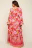 Pink Floral Long Sleeve Tiered Maternity Maxi Dress sold by Pinkblush