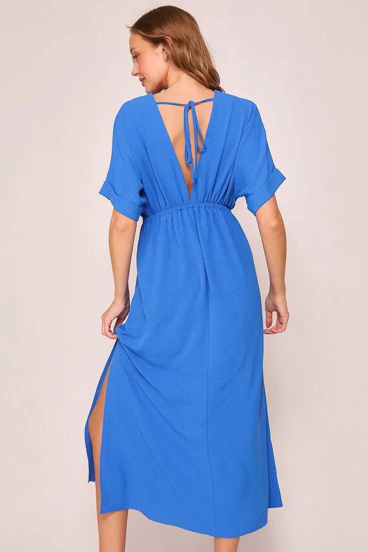 Blue Airy Midi Dress sold by Pinkblush product image thumbnail 4