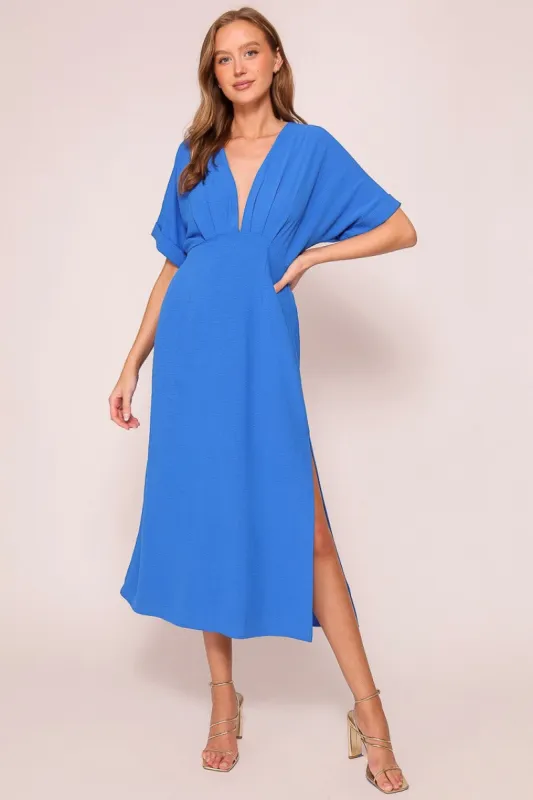Blue Airy Midi Dress sold by Pinkblush