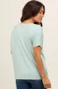 Mint Short Dolman Sleeve V-Neck Maternity Top sold by Pinkblush
